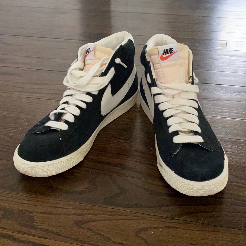 Nike Blazer High Vintage ND Black Suede Mens Sz 8.5 US 375722-001